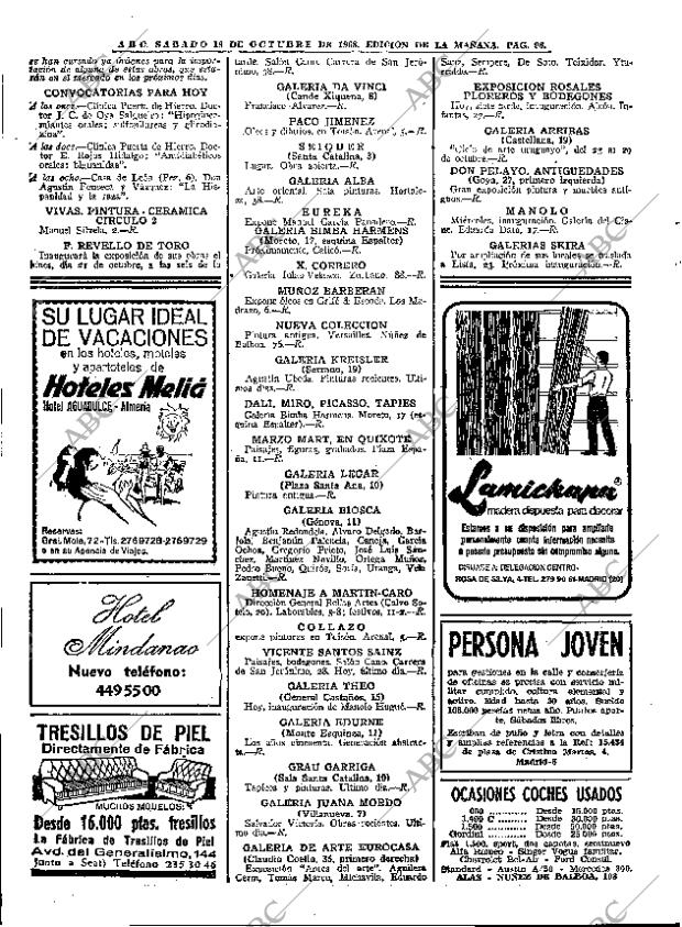 ABC MADRID 19-10-1968 página 96