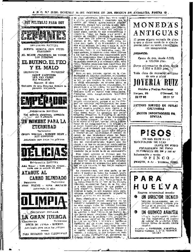 ABC SEVILLA 20-10-1968 página 52