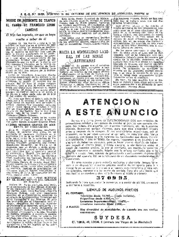 ABC SEVILLA 20-10-1968 página 59