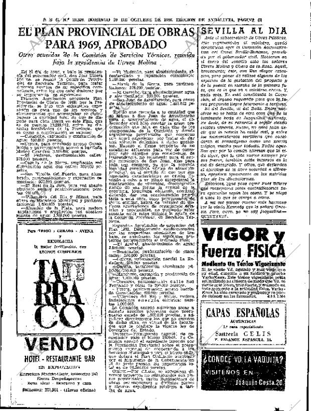 ABC SEVILLA 20-10-1968 página 63