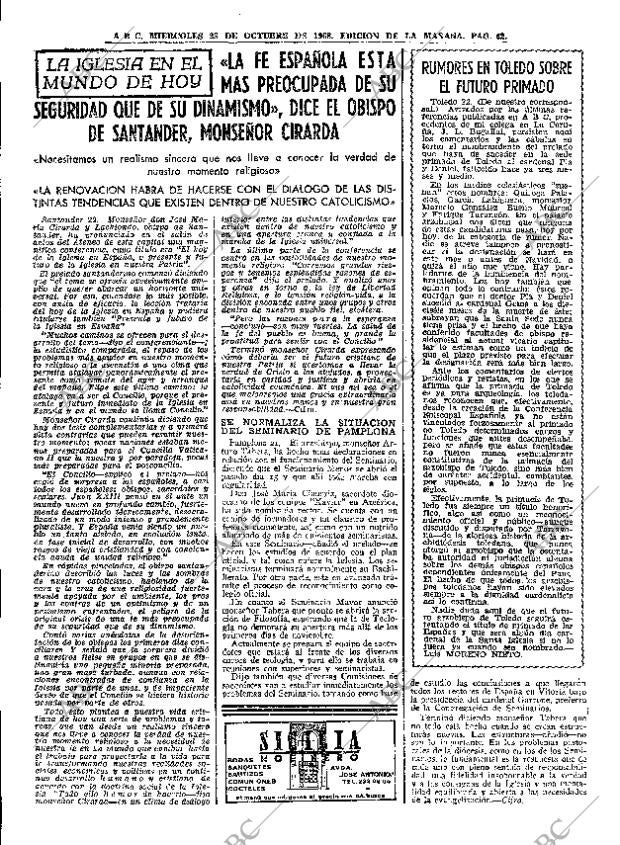 ABC MADRID 23-10-1968 página 62