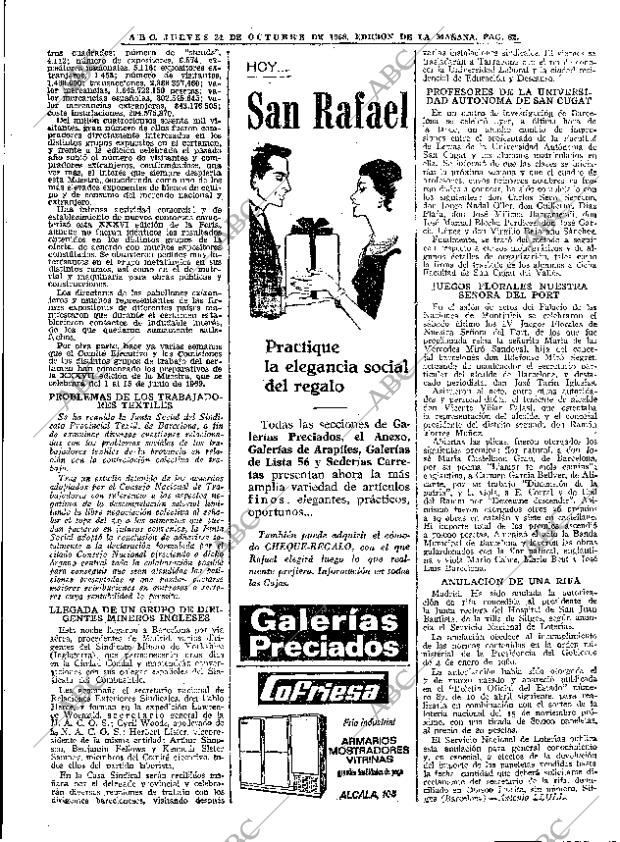 ABC MADRID 24-10-1968 página 62