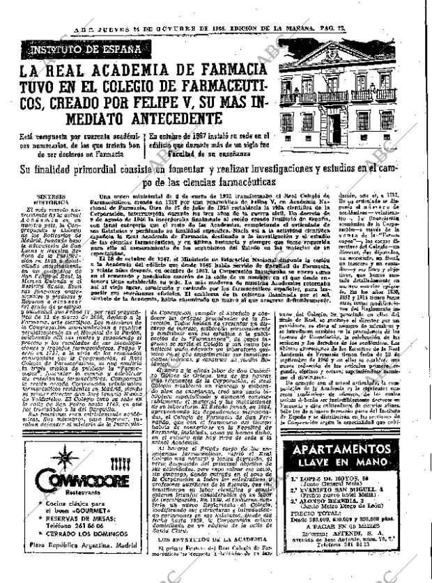 ABC MADRID 24-10-1968 página 73