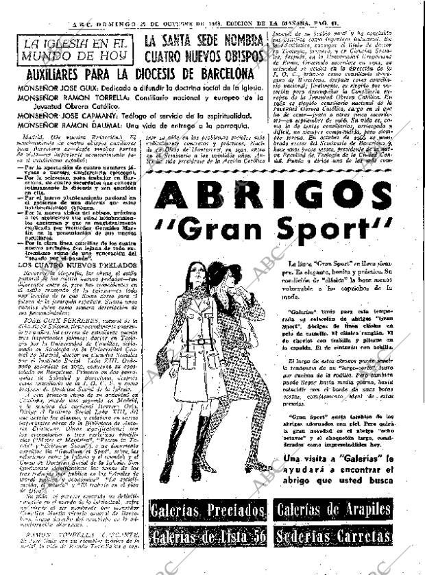 ABC MADRID 27-10-1968 página 41