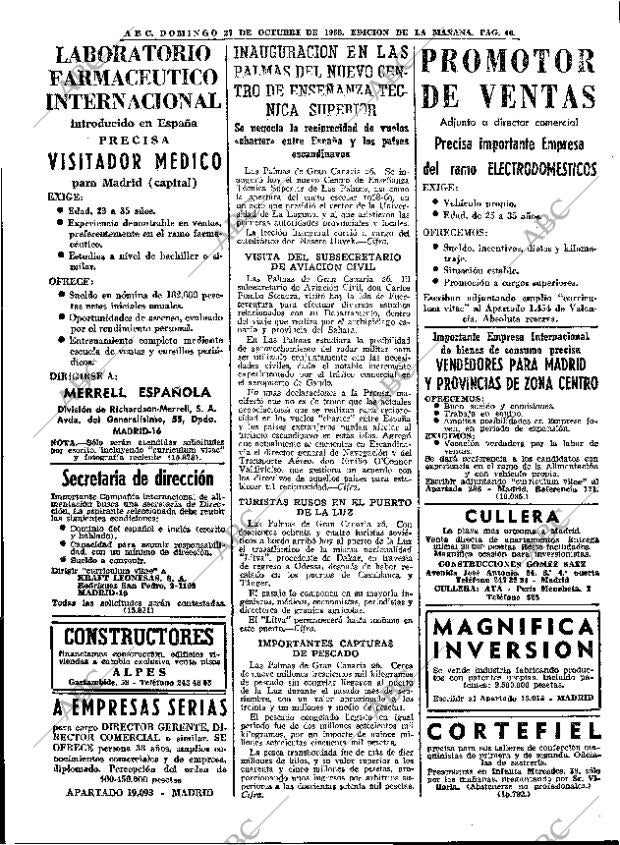 ABC MADRID 27-10-1968 página 46