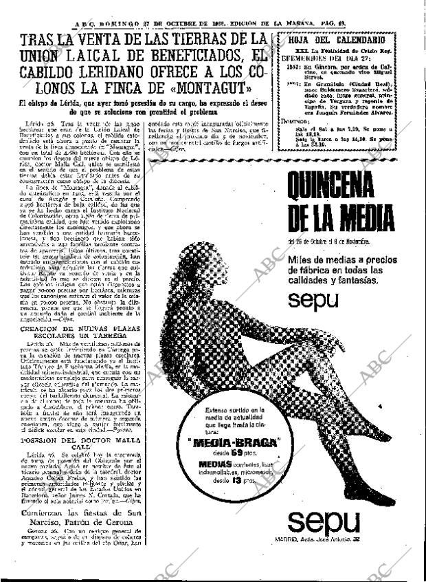 ABC MADRID 27-10-1968 página 49