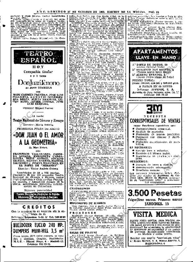 ABC MADRID 27-10-1968 página 84