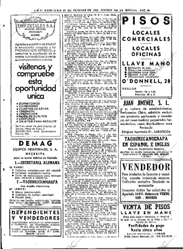 ABC MADRID 27-10-1968 página 88