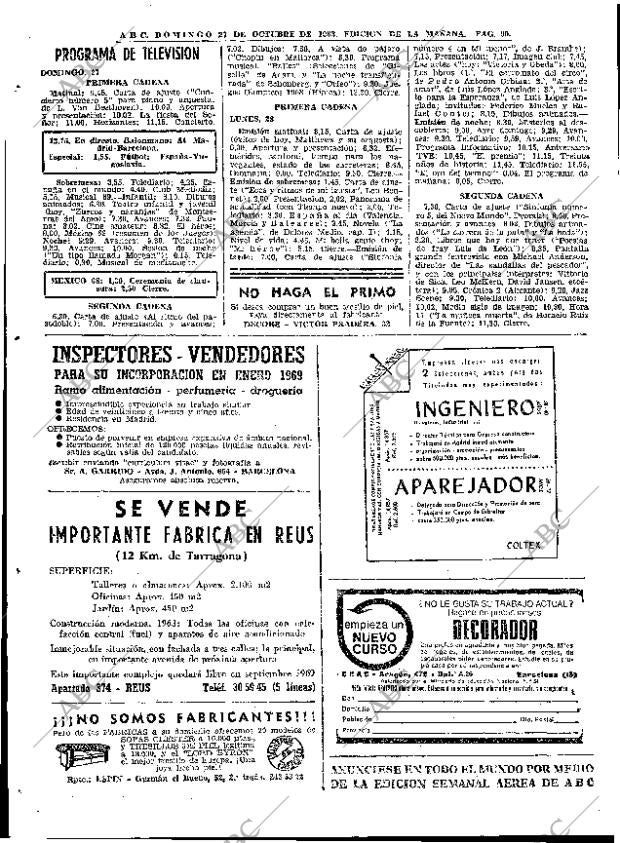 ABC MADRID 27-10-1968 página 90