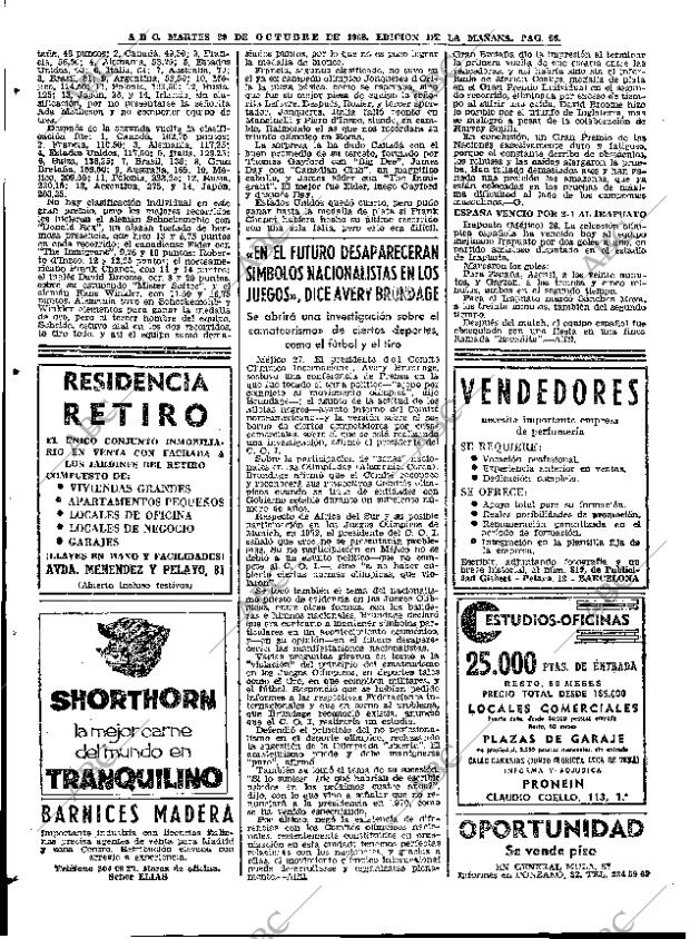 ABC MADRID 29-10-1968 página 84