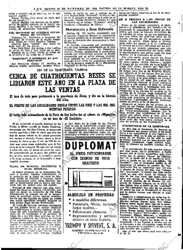 ABC MADRID 29-10-1968 página 97