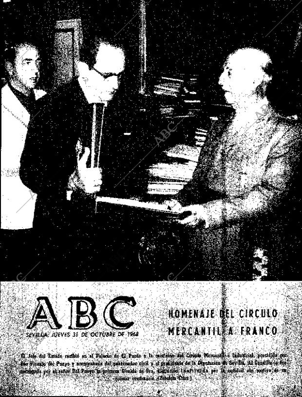 ABC SEVILLA 31-10-1968 página 1