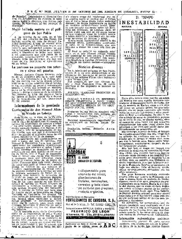 ABC SEVILLA 31-10-1968 página 61