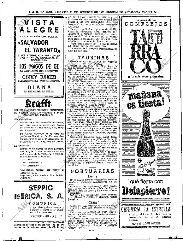 ABC SEVILLA 31-10-1968 página 62