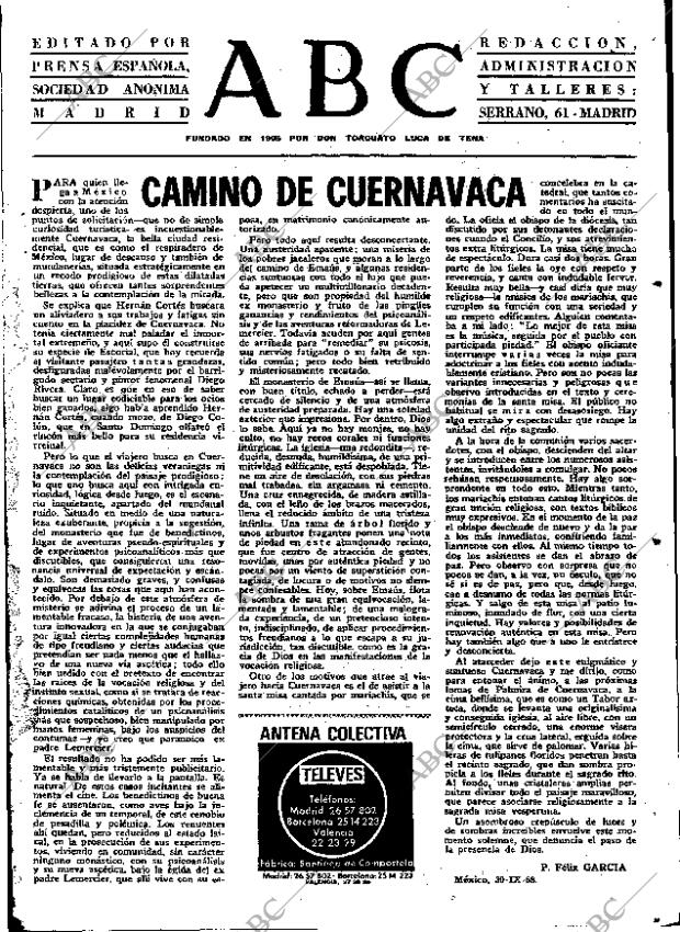 ABC MADRID 01-11-1968 página 3