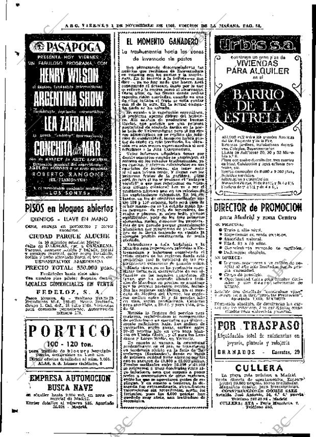 ABC MADRID 01-11-1968 página 68