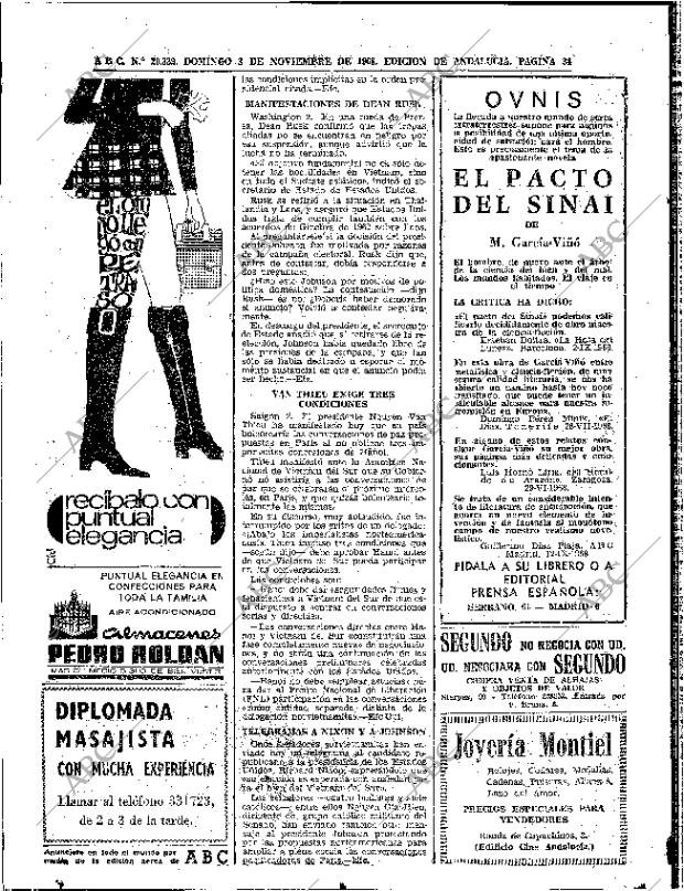 ABC SEVILLA 03-11-1968 página 34