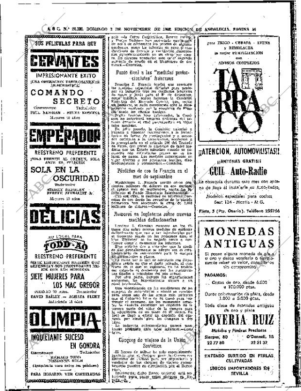 ABC SEVILLA 03-11-1968 página 56