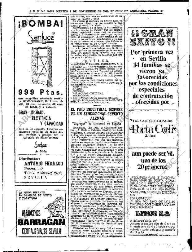 ABC SEVILLA 05-11-1968 página 50