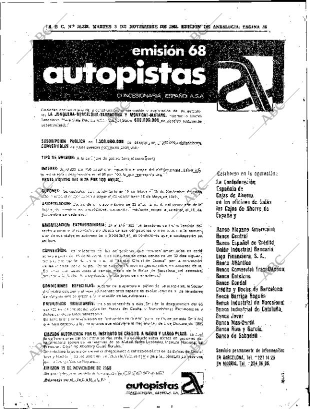 ABC SEVILLA 05-11-1968 página 52