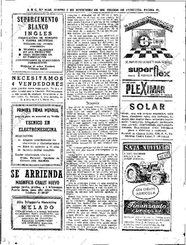 ABC SEVILLA 05-11-1968 página 60