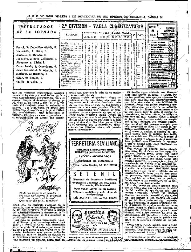 ABC SEVILLA 05-11-1968 página 64