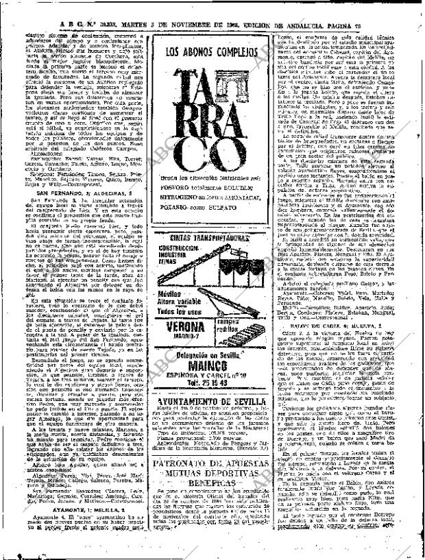 ABC SEVILLA 05-11-1968 página 70