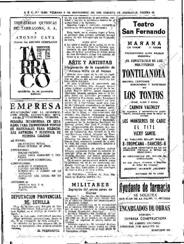 ABC SEVILLA 08-11-1968 página 46