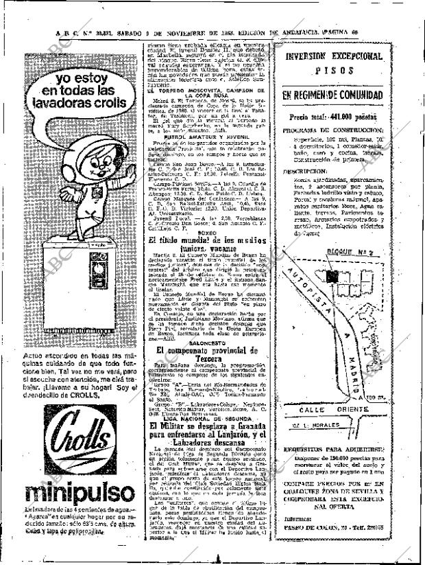ABC SEVILLA 09-11-1968 página 66
