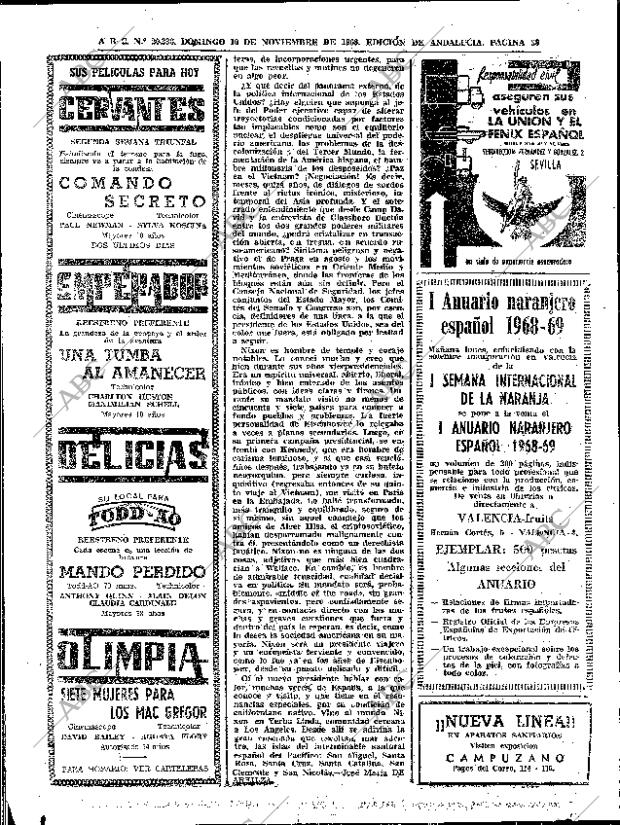 ABC SEVILLA 10-11-1968 página 36