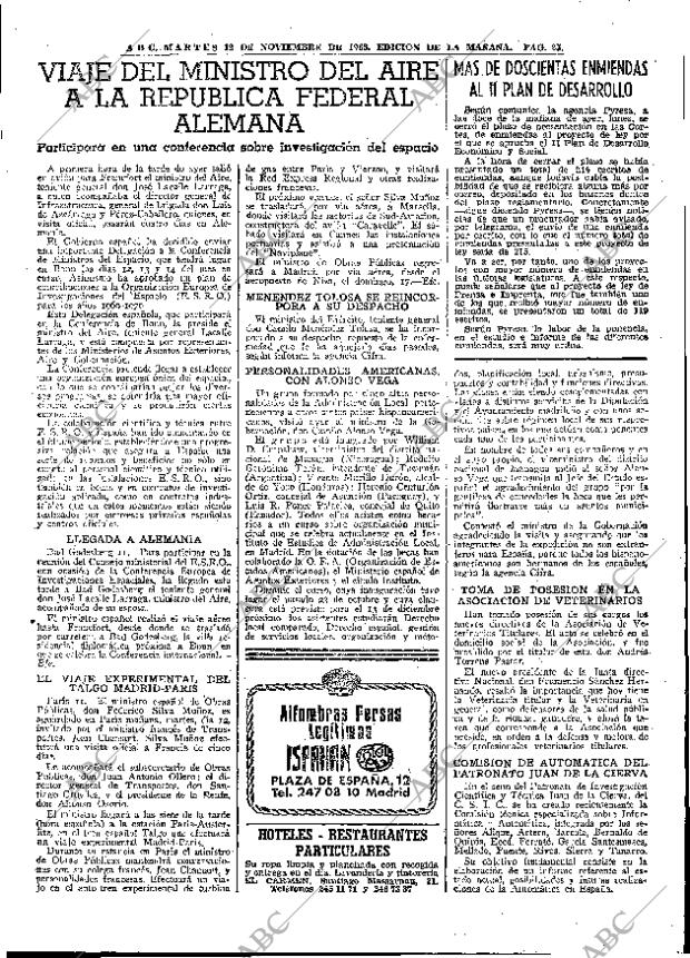 ABC MADRID 12-11-1968 página 43