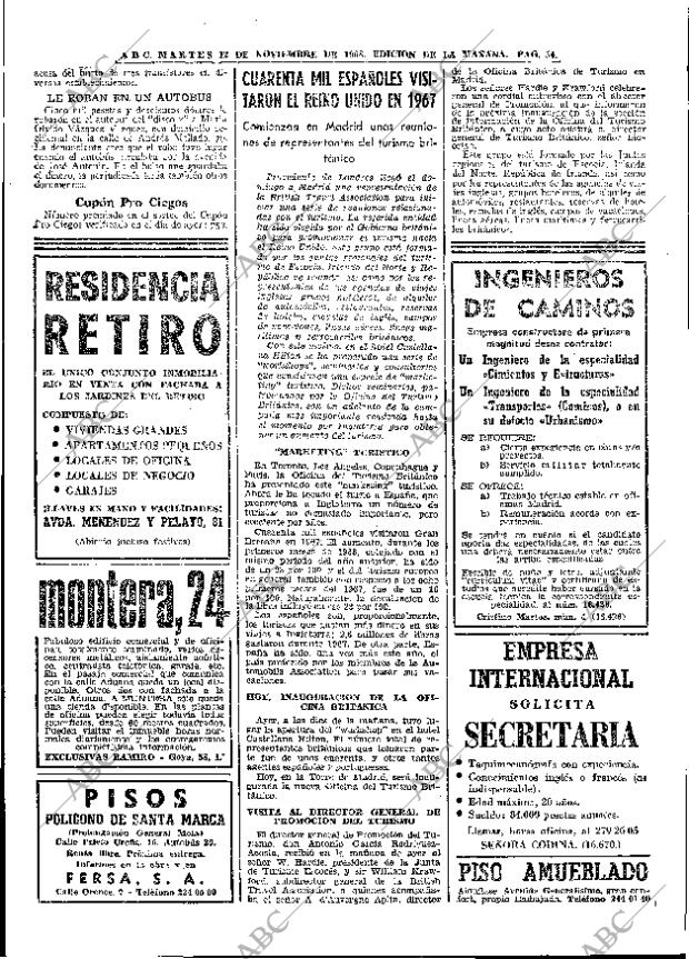ABC MADRID 12-11-1968 página 72