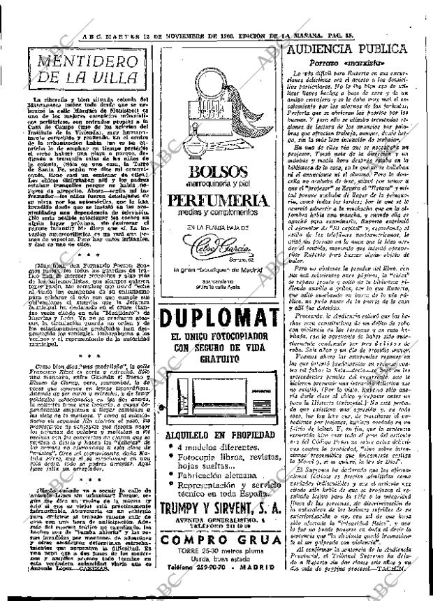 ABC MADRID 12-11-1968 página 73