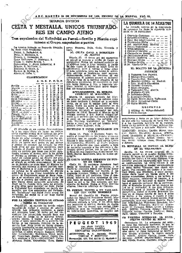 ABC MADRID 12-11-1968 página 90