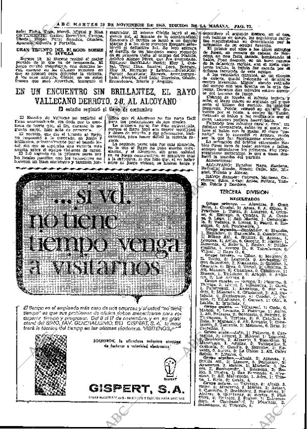 ABC MADRID 12-11-1968 página 91