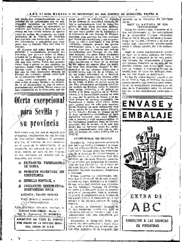 ABC SEVILLA 12-11-1968 página 34