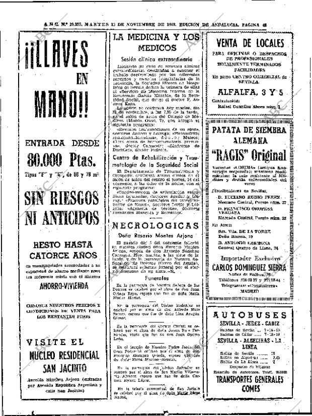 ABC SEVILLA 12-11-1968 página 42