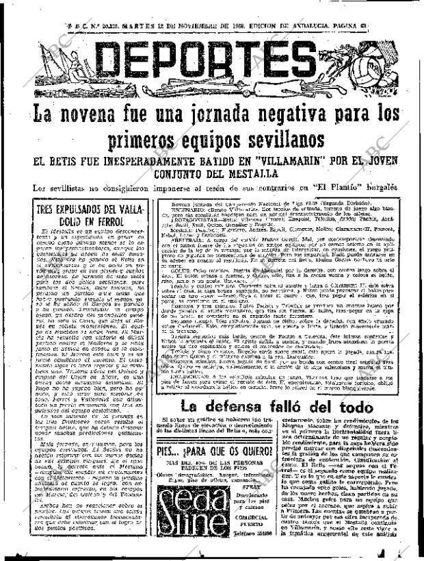 ABC SEVILLA 12-11-1968 página 63