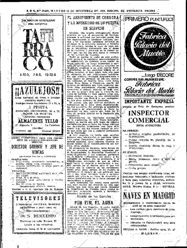 ABC SEVILLA 12-11-1968 página 78