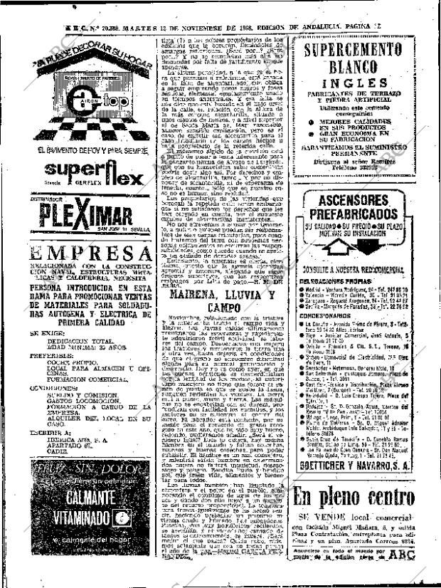 ABC SEVILLA 12-11-1968 página 80