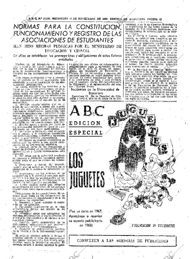 ABC SEVILLA 13-11-1968 página 43