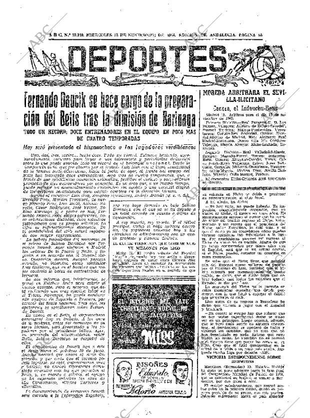 ABC SEVILLA 13-11-1968 página 65