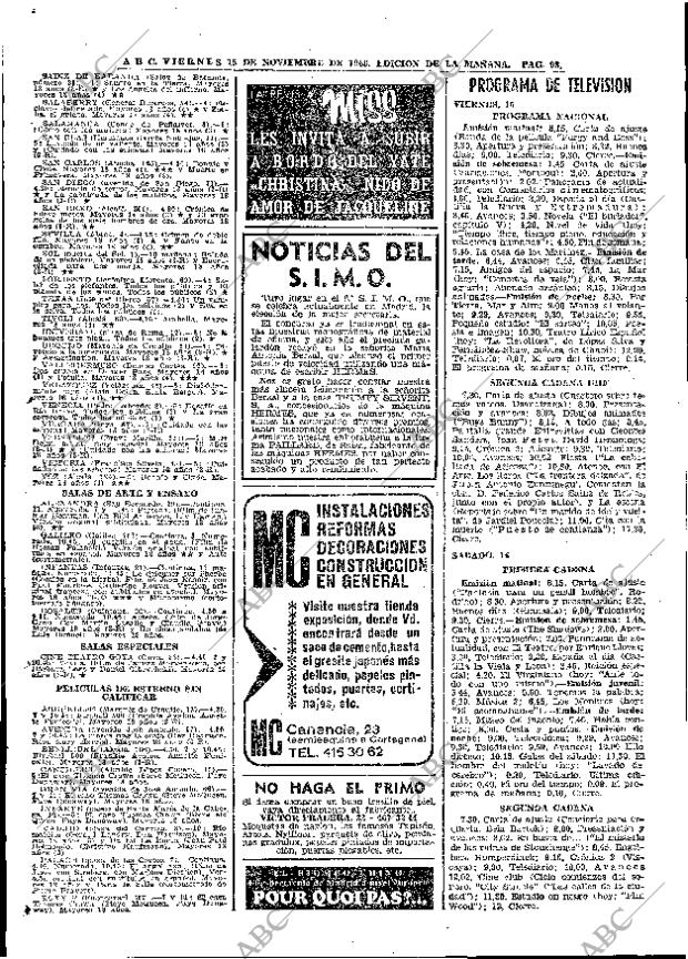 ABC MADRID 15-11-1968 página 124