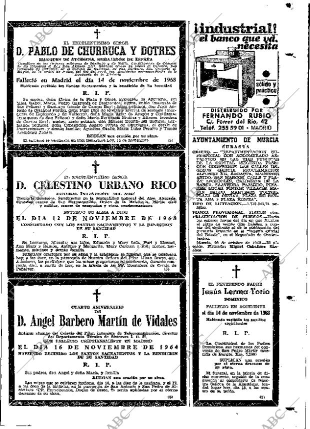 ABC MADRID 15-11-1968 página 139