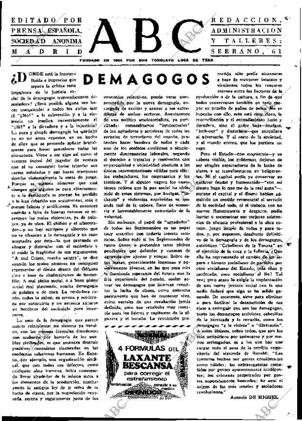 ABC MADRID 15-11-1968 página 3