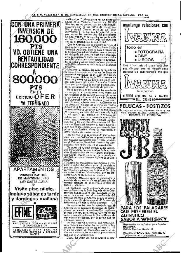 ABC MADRID 15-11-1968 página 86