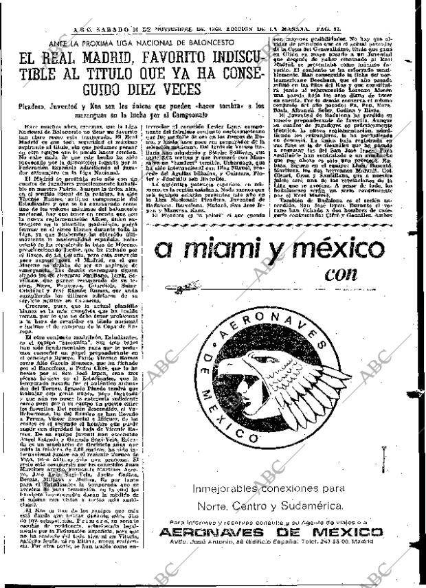 ABC MADRID 16-11-1968 página 109