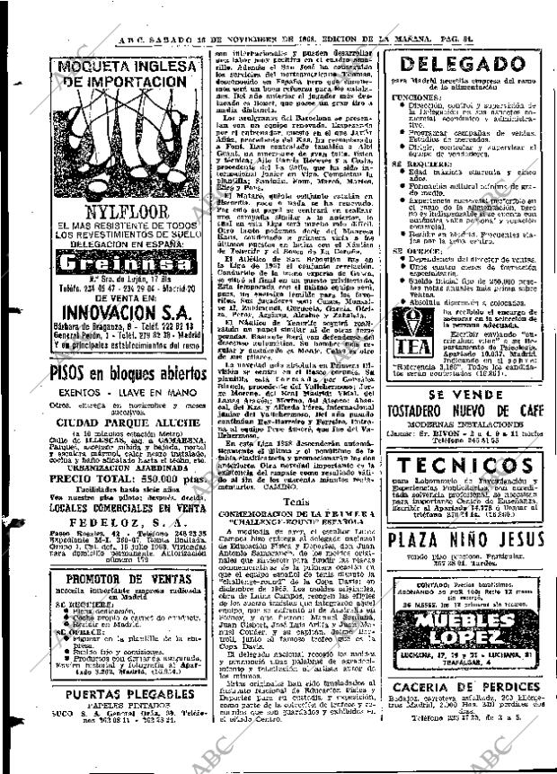 ABC MADRID 16-11-1968 página 110