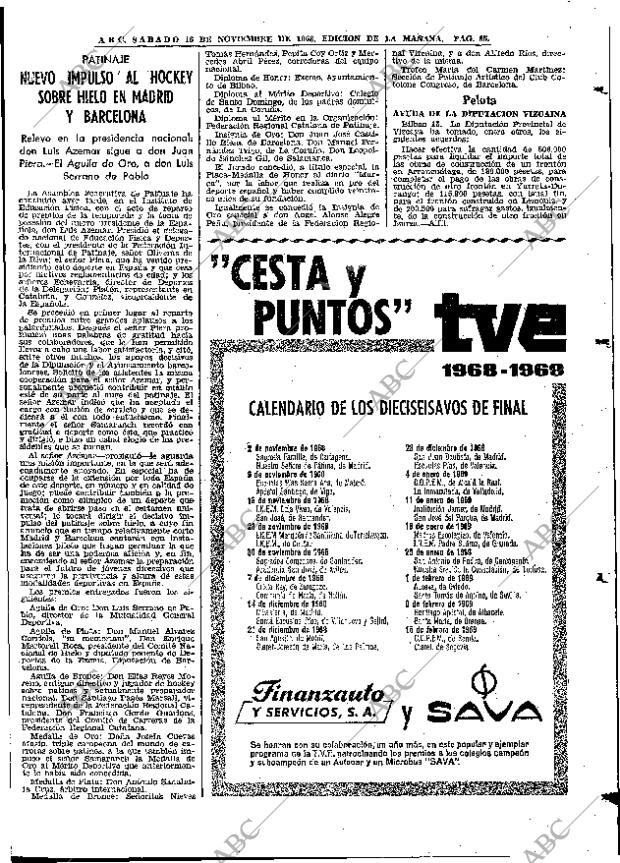 ABC MADRID 16-11-1968 página 111