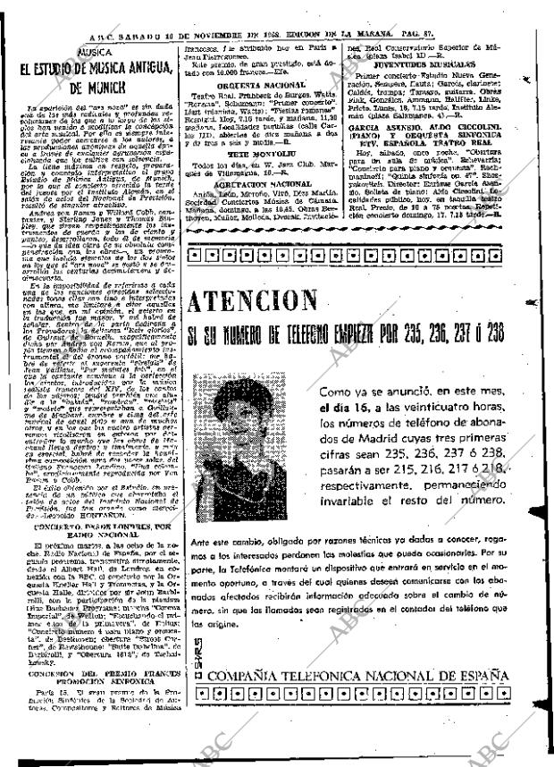 ABC MADRID 16-11-1968 página 113